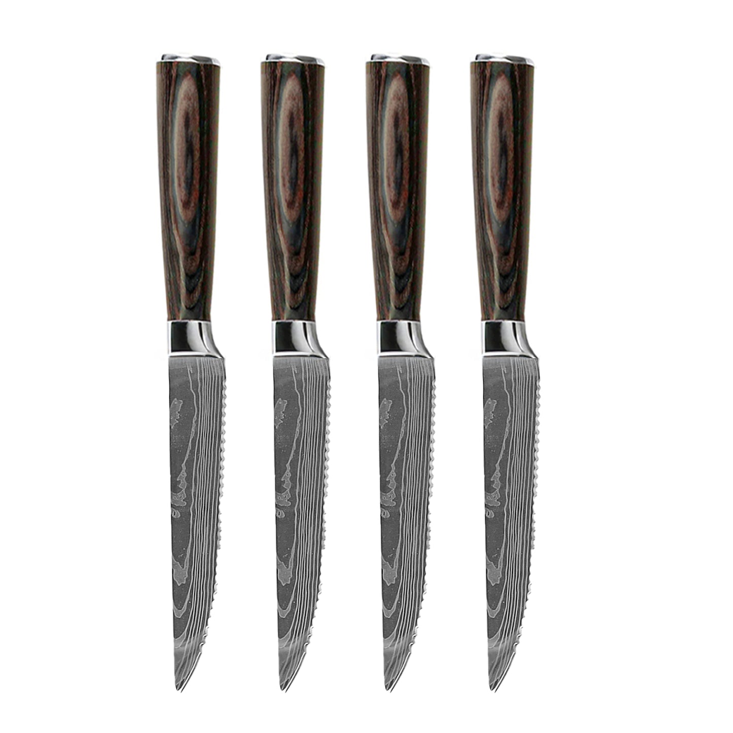 Cuchillos Shinrai - Juego de cuchillos de 14 piezas con estampado de Damasco - Colección Master XL + Bloque