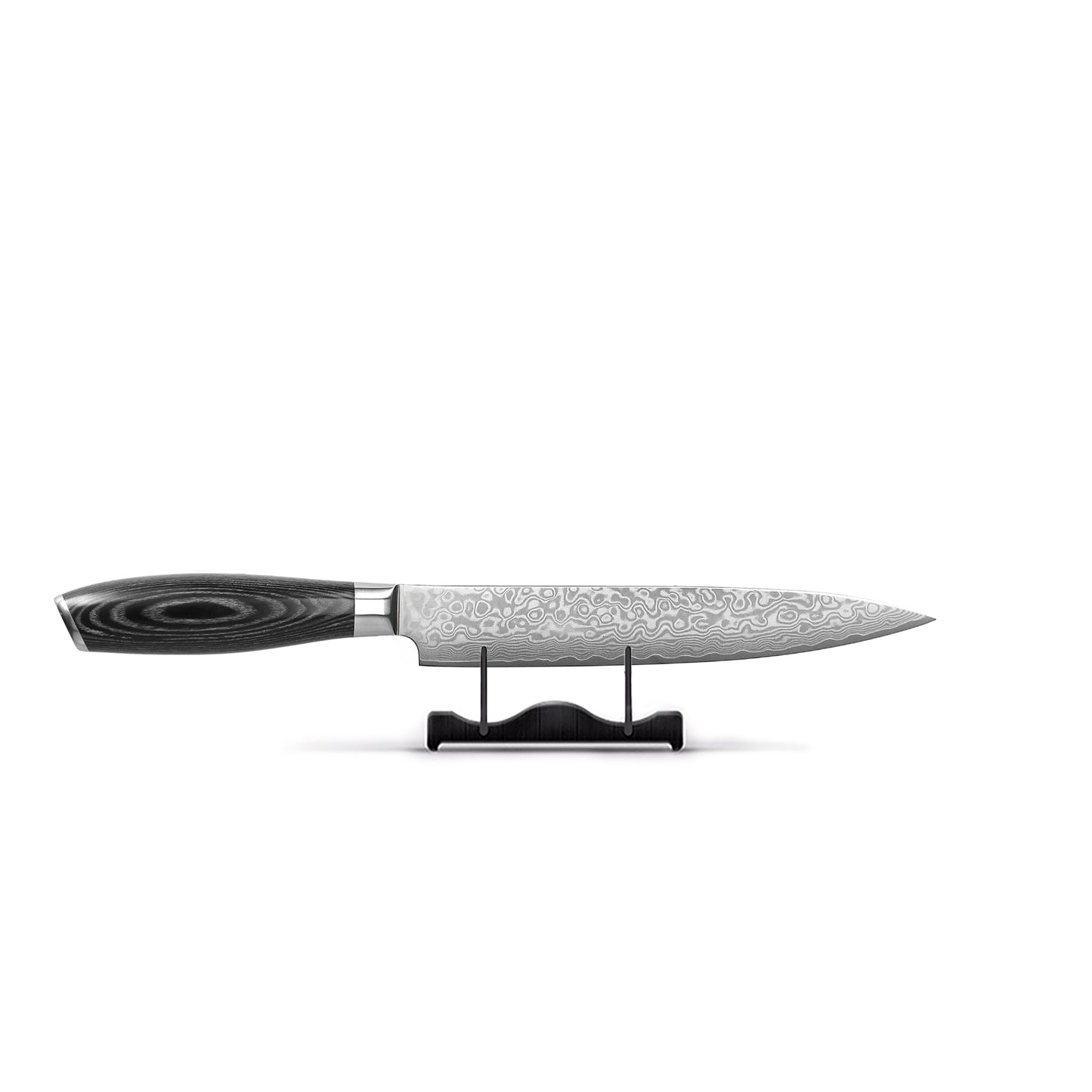 Shinrai Japón - Cuchillo para tallar madera Pakka Damasco 20 cm