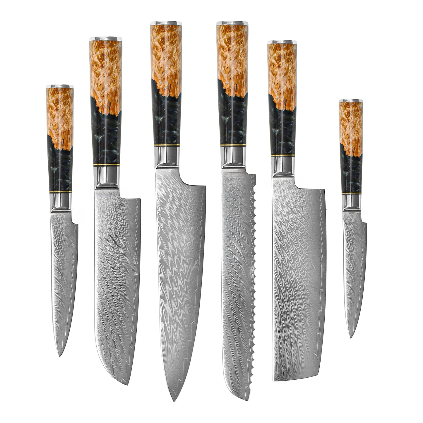 Cuchillos Shinrai - Mega Bundle Epoxy Onyx - Todo lo que necesitas