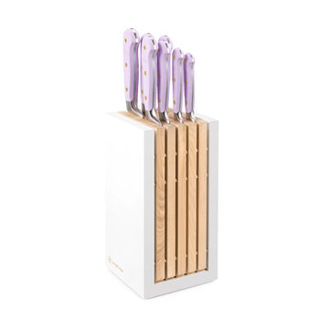 Wusthof - Juego de cuchillos Classic Color de 7 piezas con bloque de Purple Yam