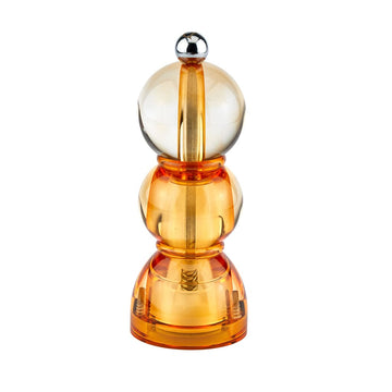 Molinillo de sal y pimienta de bobina Addison Ross Ice Amber de 14 cm.