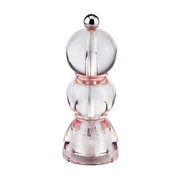 Molinillo de pimienta y sal Bobbin de Addison Ross, color rosa pálido, 14 cm.
