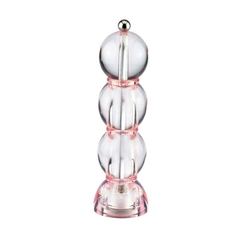 Molinillo de pimienta y sal Bobbin de Addison Ross, color rosa pálido, 24 cm.