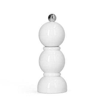 Addison Ross - Molinillo de pimienta y sal de bobina blanco de 14 cm. Molinillo de pimienta y sal Addison Ross
