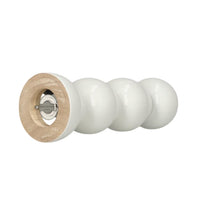 Molinillo de pimienta y sal de bobina Addison Ross, blanco, 24 cm