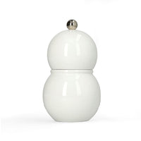 Molinillo de pimienta y sal Chubby de Addison Ross, blanco, 12 cm.