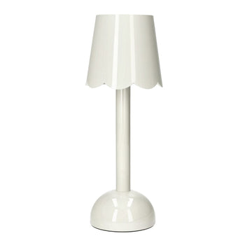 Lámpara de mesa LED Addison Ross Scallop - Blanca - 28 cm