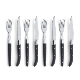 Amefa - 8-pcs Steak Set black in magnet box Steakmessen Amefa 