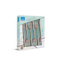 Tenedores de repostería Amefa Felicity 6 - Tenedores de repostería color champán rosado Amefa