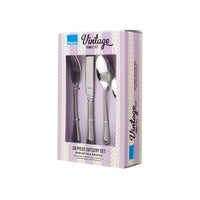 Amefa - Juego de cubiertos vintage de 24 piezas con cuentas de Florida Amefa