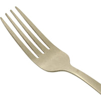 Amefa - Juego de cubiertos Manille Stonewash de 16 piezas - Juego de cubiertos color champán Amefa