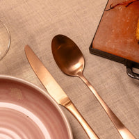 Amefa - Juego de cubiertos Metropole de 24 piezas - Juego de cubiertos de cobre Amefa