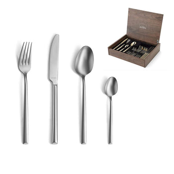 Amefa - Coffret de couverts Metropole 24 pièces - Coffret de couverts en velours Amefa