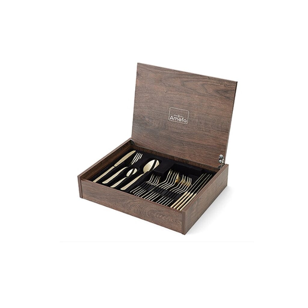 Amefa - Moderno 1923 24-pc Cutlery set in wooden canteen Amefa 