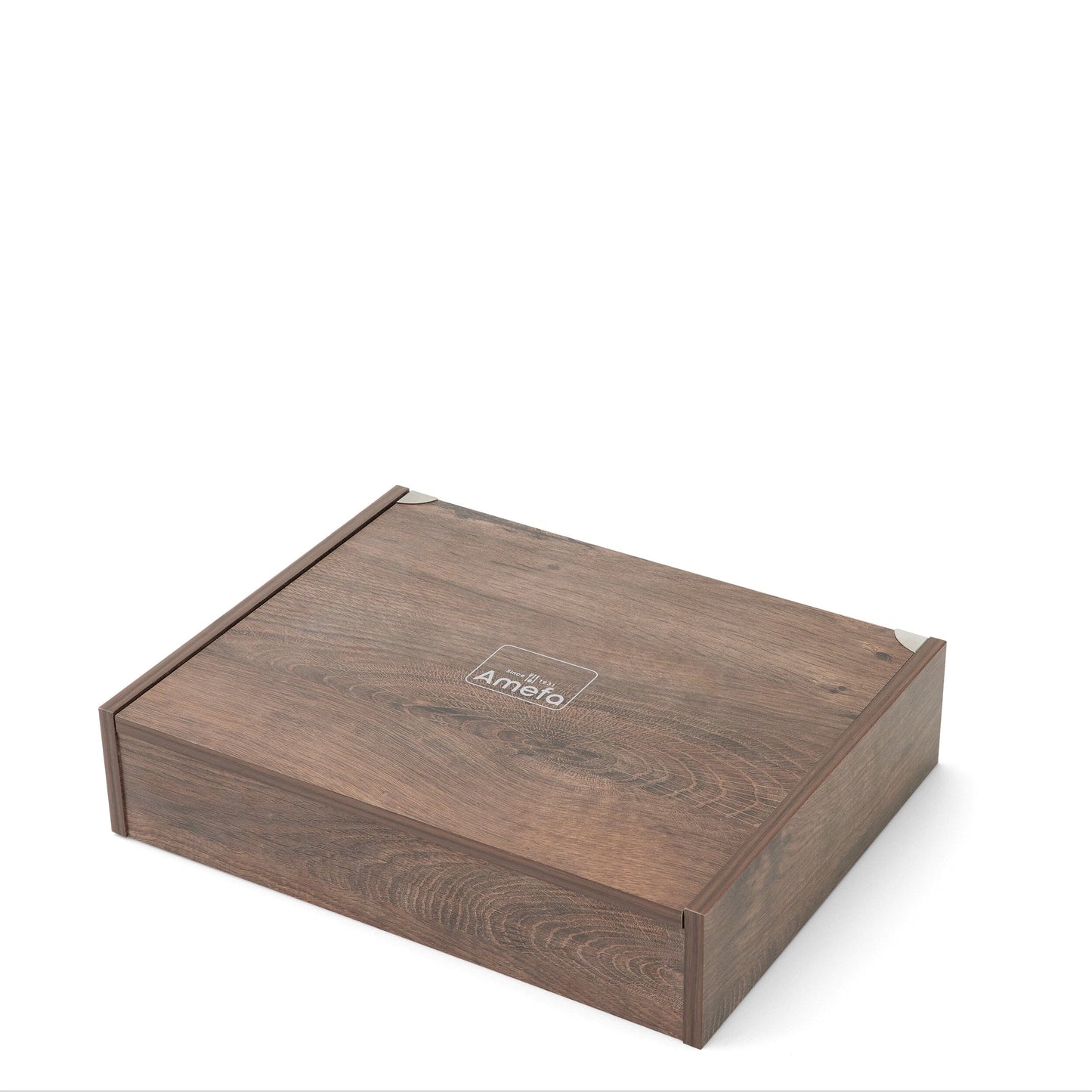 Juego de cubiertos Amefa Venus de 24 piezas para 6 personas, acabado dorado brillante, en caja de lujo.