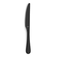 Juego de cubiertos Amefa Venus de 24 piezas para 6 personas, negro brillante, en caja de lujo.