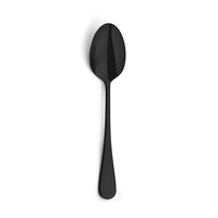 Juego de cubiertos Amefa Venus de 24 piezas para 6 personas, color negro brillante, en caja de lujo.
