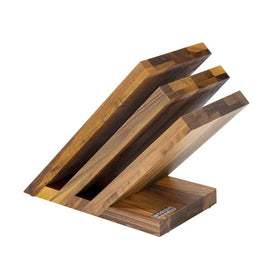 Artelegno - Bloque magnético para cuchillos Venezia - Madera de nogal Bloque magnético para cuchillos Artelegno