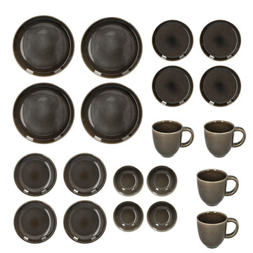 Blomus - Juego de vajilla Canju para 4 personas, 20 piezas Juego de vajilla de peltre Blomus 