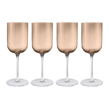 Blomus - Copas de vino tinto FUUMI Café 400 ml (juego de 4) Vasos para beber Blomus