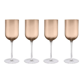 Blomus - Copas de vino blanco FUUMI Café 310 ml (set de 4) Copas de vino blanco Blomus