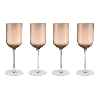 Blomus - Copas de vino blanco FUUMI Café 310 ml (set de 4) Copas de vino blanco Blomus