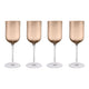 Blomus - Copas de vino blanco FUUMI Café 310 ml (juego de 4)