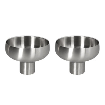 Blomus - Koyoi Coupe Glass - Juego de 2 vasos de acero inoxidable mate para beber Blomus
