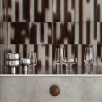 Blomus - Koyoi Coupe Glass - Juego de 2 vasos de acero inoxidable mate para beber Blomus