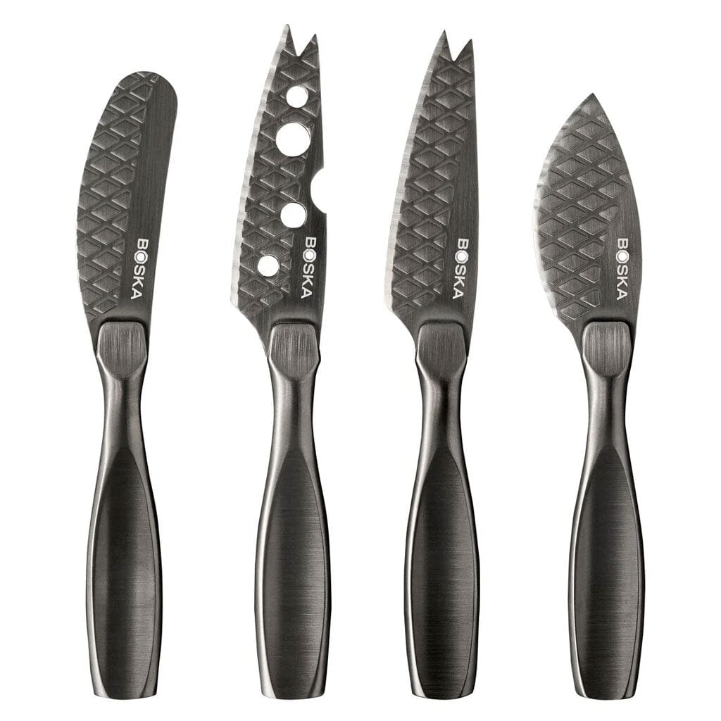 Boska - Juego de cuchillos para queso Monaco+ Cuchillo pequeño para queso oscuro Boska