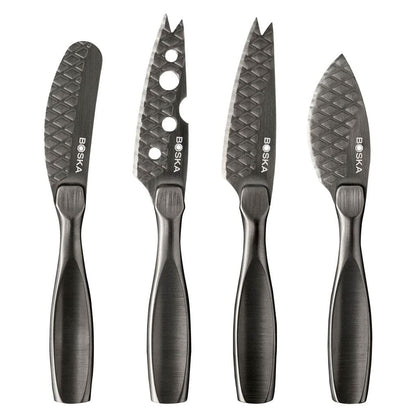 Boska - Juego de cuchillos para queso Monaco+ Cuchillo pequeño para queso oscuro Boska