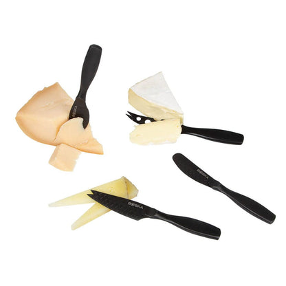 Boska - Juego de cuchillos para queso Monaco+ Cuchillo pequeño para queso oscuro Boska