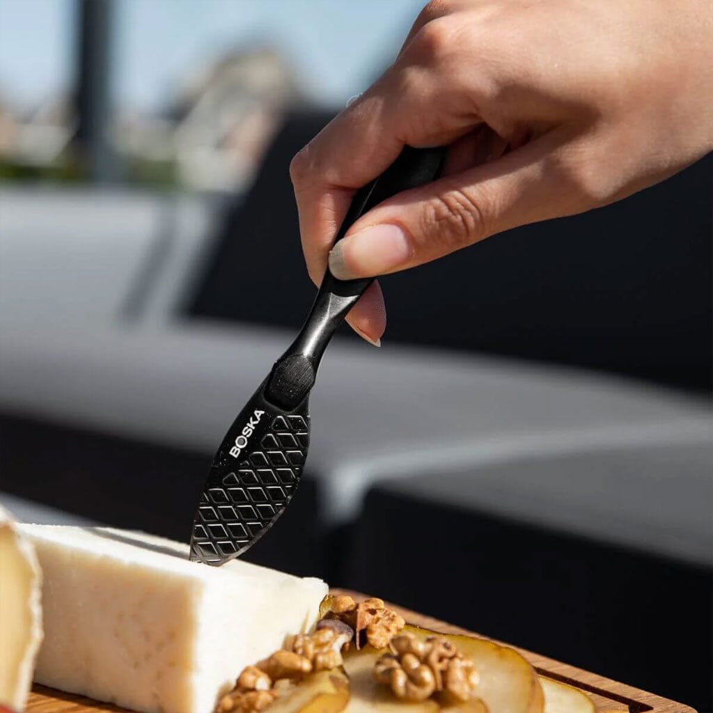 Boska - Juego de cuchillos para queso Monaco+ Cuchillo pequeño para queso oscuro Boska