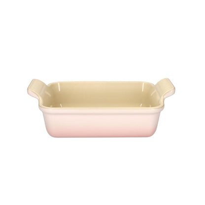 LeCreuset - Fuente de horno rectangular Concha Rosa 19x14cm 1,1l