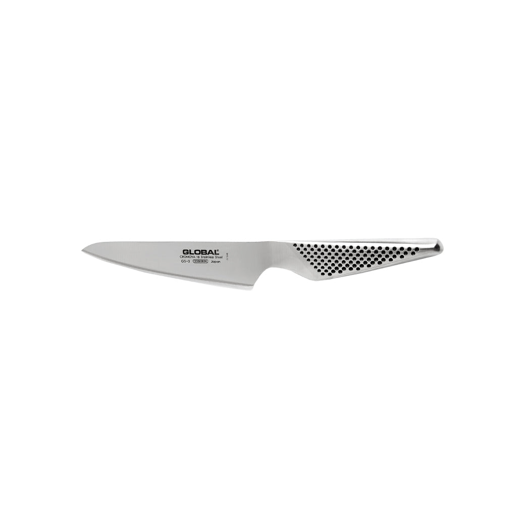 Global - G-46338 Cuchillo Santoku + Cuchillo para carne + Cuchillo mondador