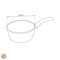 Por C&amp;P - Go Green Steelpan 18 cm con tapa de cristal Steelpan Por C&amp;P