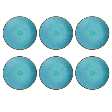 Medard de Noblat - Feeling Turquoise - Plato llano 26,5 cm (juego de 6)