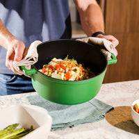 Cook &amp; Pan - Go Green Cazuela de hierro fundido de 24 cm - 4 litros Cook &amp; Pan