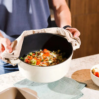 Poêle à frire en fonte Cook &amp; Pan - Go Ivory 28 cm - 6,5 litres