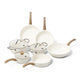 Cook & Pan - Batería de cocina Go Ivory de 7 piezas