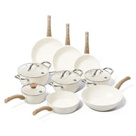 Cook &amp; Pan - Juego de sartenes Go Ivory de 9 piezas