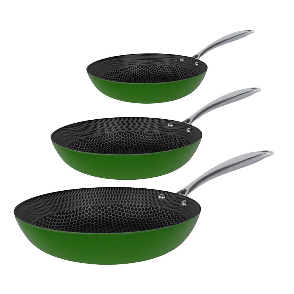Ensemble de 3 poêles à frire Cook &amp; Pan - Honey Go Green