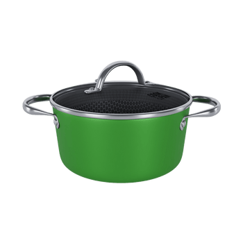 Cook &amp; Pan - Casserole Honey Go Green 22 cm avec couvercle en verre Cook &amp; Pan