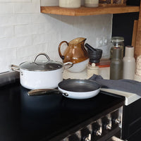 Cook &amp; Pan - Sartén Honey Go color marfil de 28 cm Cook &amp; Pan