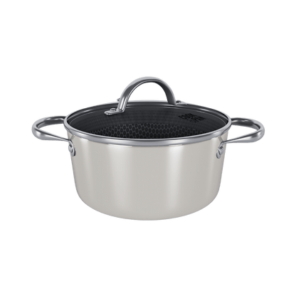 Cook & Pan - Honey Go Ivory Kookpot 20 cm met glazen deksel Cook & Pan 