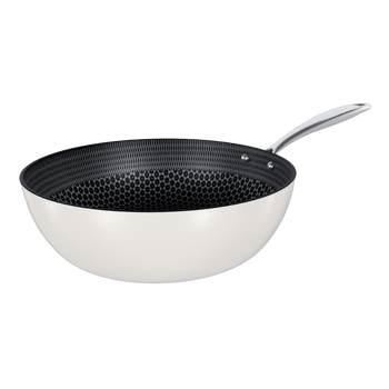 Poêle wok Cook &amp; Pan - Honey Go Ivory 30 cm
