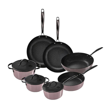 Cook &amp; Pan - Juego de utensilios de cocina de 7 piezas color miel y topo Cook &amp; Pan