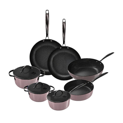 Cook &amp; Pan - Juego de utensilios de cocina de 7 piezas color miel y topo Cook &amp; Pan