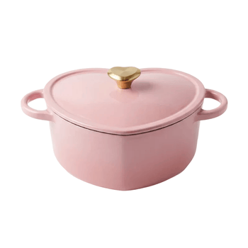 Cook &amp; Pan - Cazuela de hierro fundido Love con forma de corazones, 20 cm.
