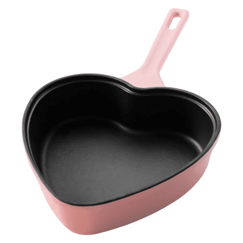Cook &amp; Pan - Sartén de hierro fundido Love con forma de corazones, 24 cm.